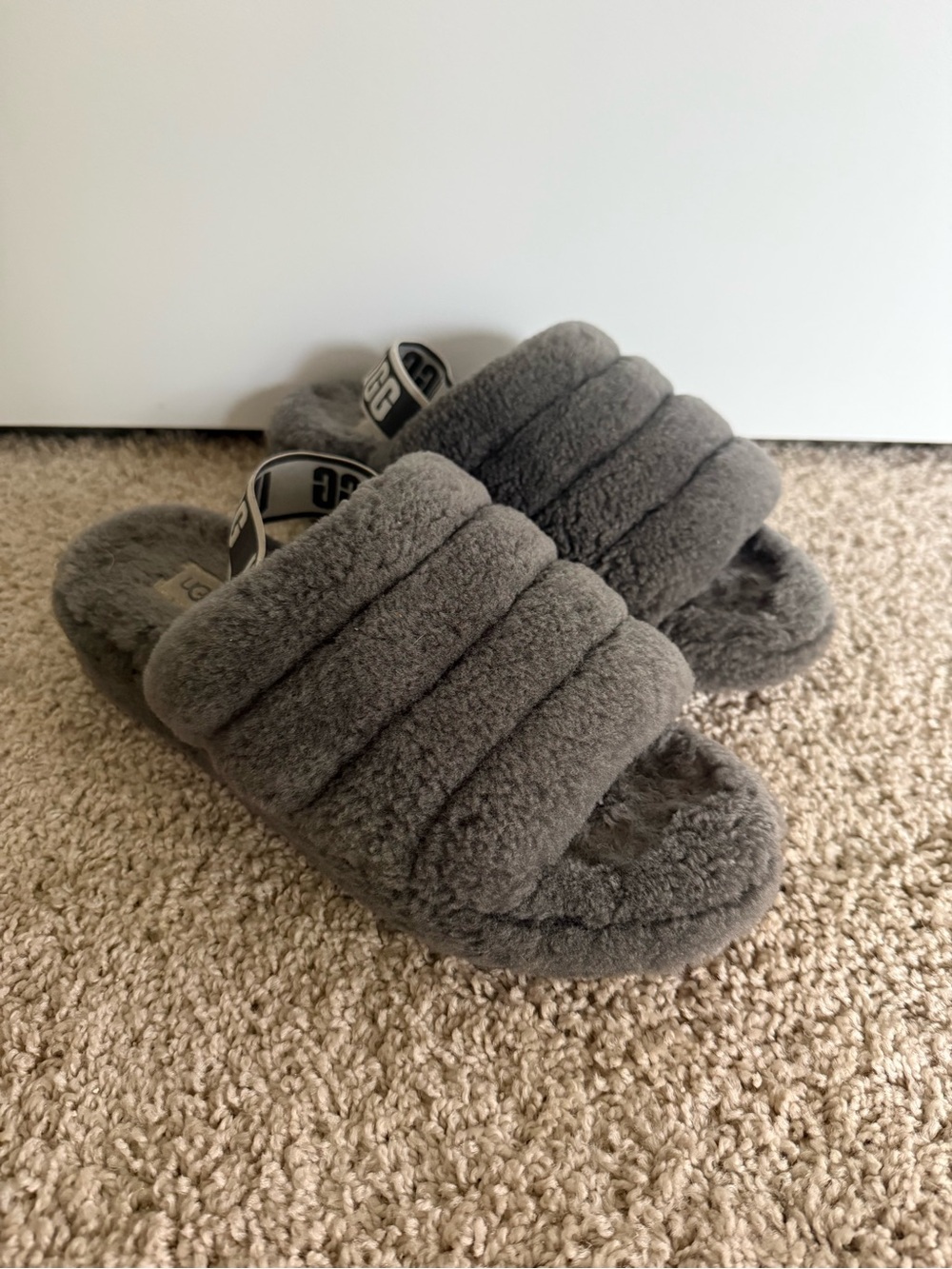 Ugg Women’s Fluff Yeah Gray Slides